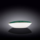 Wilmax Oval Salatschale 25 x 16,5 x 6 cm Porzellan grün – WL-669540/A